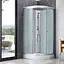 Душевой бокс Lidz Tani SB90x90.SAT.LOW.FR Frost, Хром матовый, матовый, хром матовый - миниатюра 3