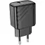Сетевое зарядное устройство Hoco CS22A Value single port PD30W charger черный - миниатюра 1