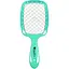 Щітка для волосся Salon Professional SP0099 SL масажна, продувна 20 см зелена з білим - мініатюра 1