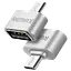 Перехідник Otg Remax MicroUSB usb RA-OTG Silver сріблястий - мініатюра 6