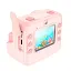 Детская цифровая фотокамера Polaroid HOCO DV200 мгновенной печати с термопринтером 48 МП 800 мАч Розовый - миниатюра 1