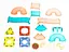 Конструктор магнітний DIY Magnetic Building Blocks на 93 деталі (СН1224) - мініатюра 6