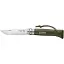 Нож Opinel Trekking №8 VRI Inox. Цвет – зеленый - миниатюра 1