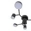 Люстра стельова Brille в спальню LED 42W WW+NW+CW BK (BR-01 634C/6) - мініатюра 4