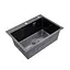 Кухонная мойка Kroner KRP Derby - 5843HM ​​PVD (2,5/0,5 мм) CV027241, Черный - миниатюра 3