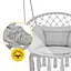 Крісло-гойдалка 4FIZJO Boho Dream 80 см з подушкою, підвісна, плетена Grey (P-5905973404532) - мініатюра 6