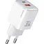 Сетевое зарядное устройство Usams US-CC189 30W White (CC189TC02) [139641] - миниатюра 1