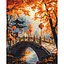 Картина по номерам на подрамнике Brushme Осенний променад - миниатюра 1