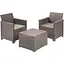 Комплект садових меблів Keter Emma balcony set стіл-скриня бежевий - мініатюра 1