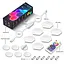 Модульный настінний світильник LED RGB 5V соты SAL-011B 6pcs Bluetooth USB with app White - мініатюра 6