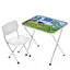 Дитячий столик складаний зі стільчиком M 5963-1 металік - мініатюра 1