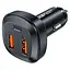 Автомобильное зарядное устройство для ACEFAST B9 66W(2USB-A+USB-C) three port metal car charger - миниатюра 1