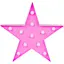 Нічник-світильник Зірка рожевий - мініатюра 1