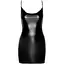 Платье Noir Handmade F307 Mirage wetlook Mini dress With jewelry rhinestOne chain - S - миниатюра 1