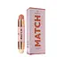 Хайлайтер і рум'яна Bogenia Match Stick Highlighter & Blush комбіновані, стік (BG637), 01 Айворі / Кораловий - мініатюра 1