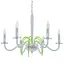 Люстра подвесная Brille свеча E14 60W WH (BKL-367S/6) - миниатюра 4