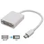 Переходник-конвертер mini DisplayPort (папа) на DVI (мама) 30cm, 4K/2K - миниатюра 1
