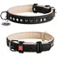 Нашийник для собак Waudog Soft шкіряний з QR паспортом, металеві прикраси, S, Ш 20 мм, Дов 30-39 см (4820152561909) - мініатюра 1