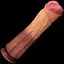 Фаллоимитатор LoveToy Dual Layered Silicone Cock 12" 30 см коричневый - миниатюра 2