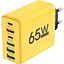 Сетевое зарядное устройство Charger 65 Вт 4-USB + 2-Type-C адаптер для зарядки Yеllow - миниатюра 1
