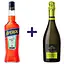 Набір: Аперитив Aperol Aperetivo 11% 0.7 л + Вино ігристе Moinet Blanc de Blancs біле екстра сухе 0.75 л - мініатюра 1
