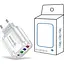 Зарядний пристрій Xiamen 3 USB Type-C Super Charge/Quick Charge 3.0 5 V/2,4 A White (050558) - мініатюра 2
