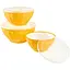 Набір універсальних контейнерів з кришками із щільного пластику Ernesto 3 шт. Ernesto жовтий L2-10162 - мініатюра 1