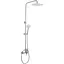 Душова система для душу Lidz Aria 1020 на два споживача (k35) LDARI1020NKS46114 Nickel, Нержавіюча сталь - мініатюра 1