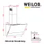 Вытяжка декоративная наклонная WEILOR PDS 6140 BL 750 LED Strip - миниатюра 10