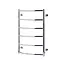 Полотенцесушитель водяной Kroner Трапеция ДТ10 800x530/6 CV019204, Хром, нижнее - миниатюра 1