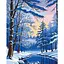 Картина за номерами "Зимовий ліс" 11048-AC 40х50 см - мініатюра 1