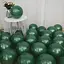 Шарик воздушный латексный 30 см (100) темно-зеленый, матовый, IDEA7-DL-008 - миниатюра 2
