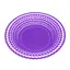 Фруктовниця пластикова кругла тарілка підставка для фруктів Ø 28 см Фіолетовий 87877 - мініатюра 4