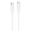 Дата кабель Hoco X115 Surpass Type-C to Type-C 60W (1m) White - мініатюра 1