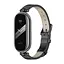 Кожаный ремешок MiJobs для фитнес-браслета Xiaomi Mi Band 3 и 4 Type A черный, держатель - черный - миниатюра 3