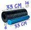Масажний ролик (роллер) гладкий PowerPlay PP-4348 2 in 1 EPP Foam Roller Чорно/Синій (33x14 см) (PP_4348_Blue_(33*14)) - мініатюра 4
