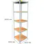 Металевий стелаж Emby Light Series (розмір 2400х600x600мм) 5 полиць ДСП до 100кг Білий - мініатюра 2