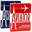 Карти гральні United States Playing Card Company Aviator Standard Index (red blue) (AIRB) - мініатюра 1