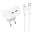 СЗУ Borofone BA76A Source PD35W (2Type-C) + Type-C to Lightning - миниатюра 1