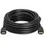 Кабель Merlion HDMI-HDMI HIGH SPEED 20m, v1.4, OD-7.5mm, круглий Black, коннектор Black, (Пакет) Q25 - мініатюра 1