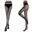 Колготки з візерунком "Троянда" One size Чорний K000680 - мініатюра 3