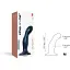 Насадка для страпону Strap-On-Me Dildo Plug Snaky Metallic Blue M діаметр 4 см  - мініатюра 3