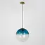 Подвес со стеклянным плафоном с розовым голубого Ø 30 см | Line F | Арт. AA321-300 Blue - миниатюра 1