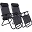 Крісло-шезлонг Hanert Lounge Black 2 шт. в комплекті - мініатюра 1