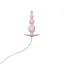 Анальная пробка Qingnan No.8 Mini Vibrating Anal Bead 12 см (розовый) - миниатюра 2
