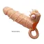 Насадка на пенис Pretty Love LyBaile Penis extended Sleeve Connor 17 см телесный - миниатюра 2
