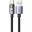 Кабель Mcdodo USB-C Transparent Cable with Charging Light 1.2 м CA-6890 Чорний - мініатюра 1