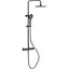 Душова система з термостатом Volle Sistema верхній душ d250 мм de la noche 1598.090104, Чорний матовий - мініатюра 1
