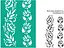 Трафарет багаторазовий самоклеючий №3 Бордюрний 13×20см Квіти Rosa Talent - мініатюра 1