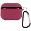 Силіконовий футляр з мікрофіброю для навушників Airpods 4 Бордовий / Plum - мініатюра 1